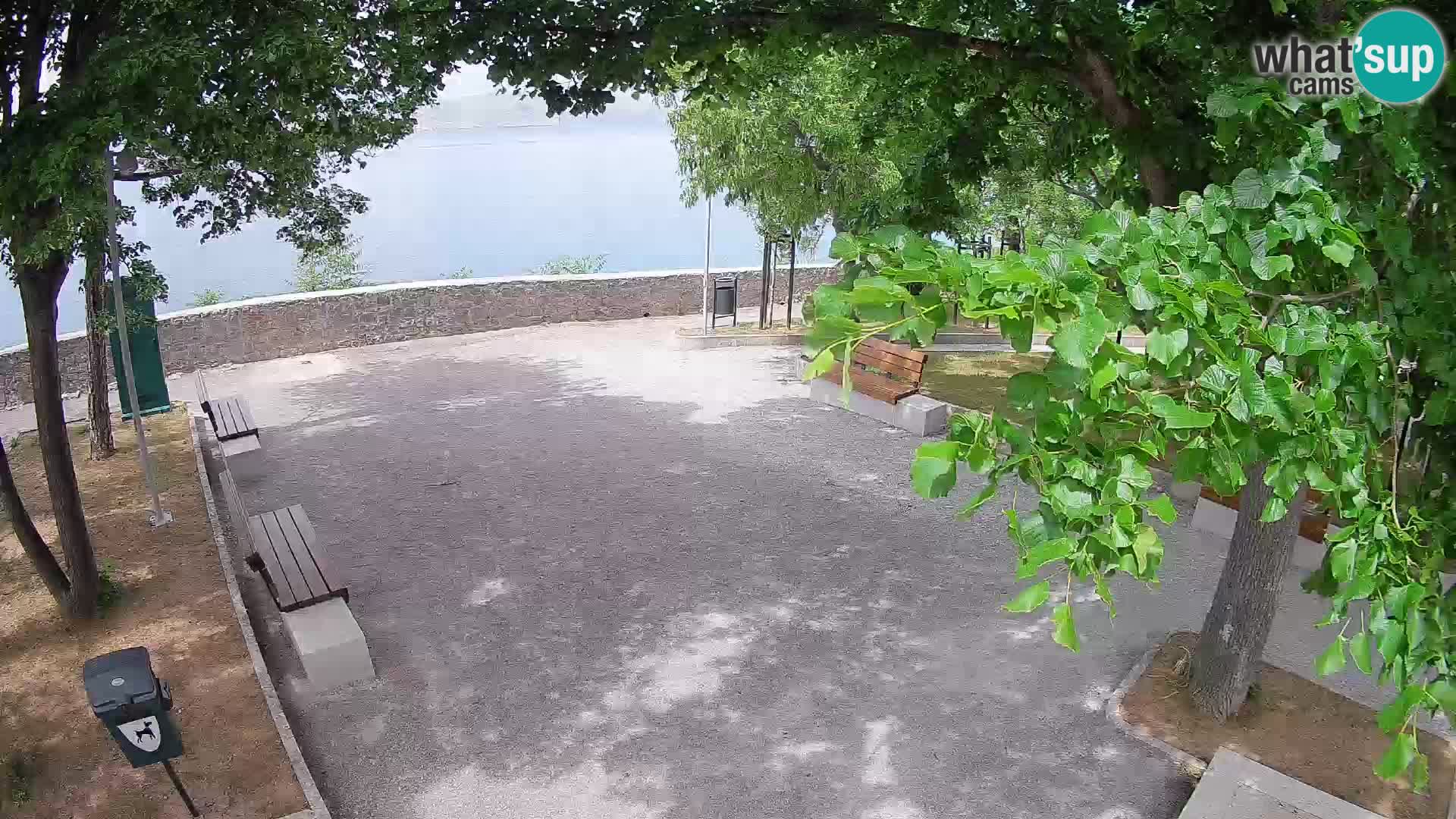 Senj Live Cam – Writers’ Park and the Velebit Channel