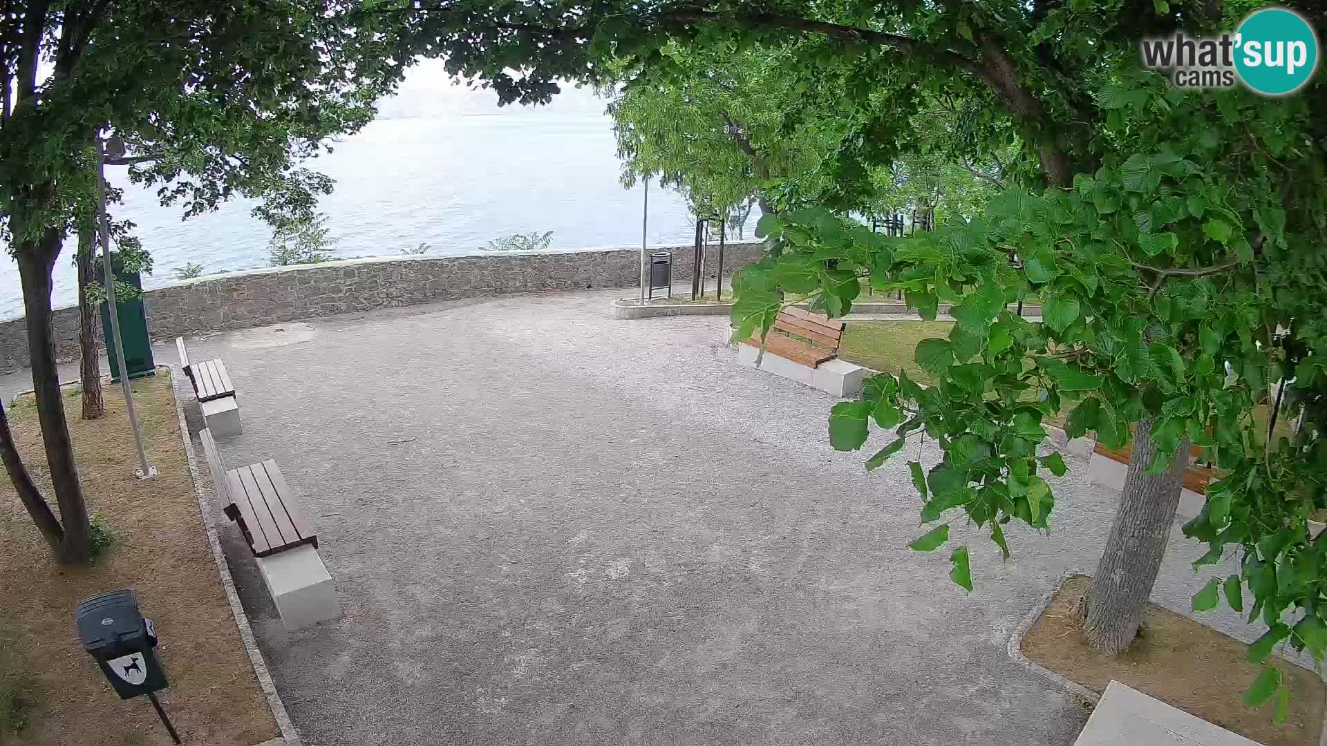 Kamera uživo Senj – Park književnika i Velebitski kanal