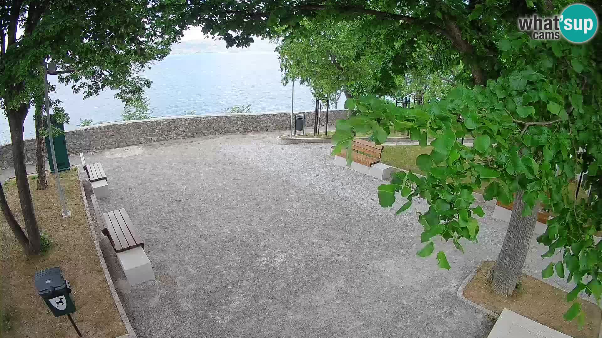Kamera uživo Senj – Park književnika i Velebitski kanal