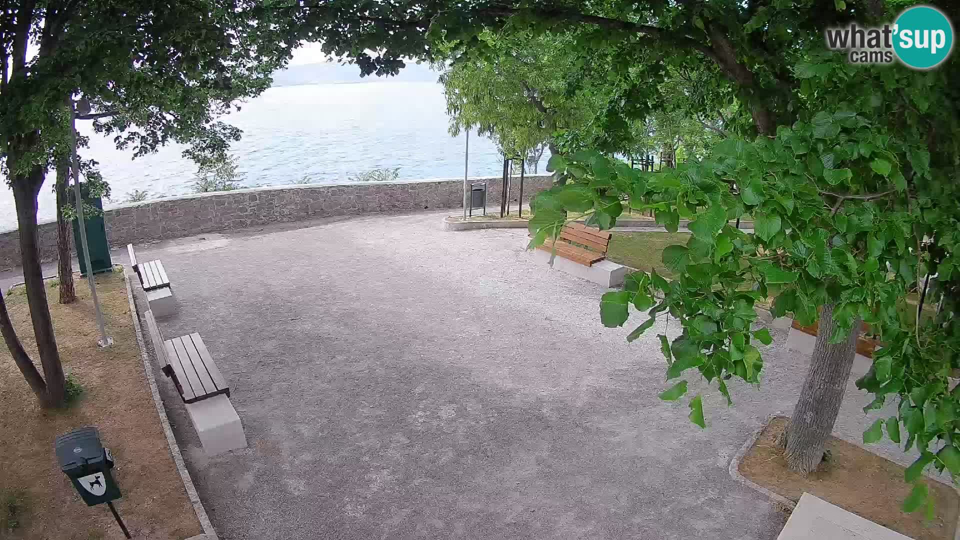 Kamera uživo Senj – Park književnika i Velebitski kanal