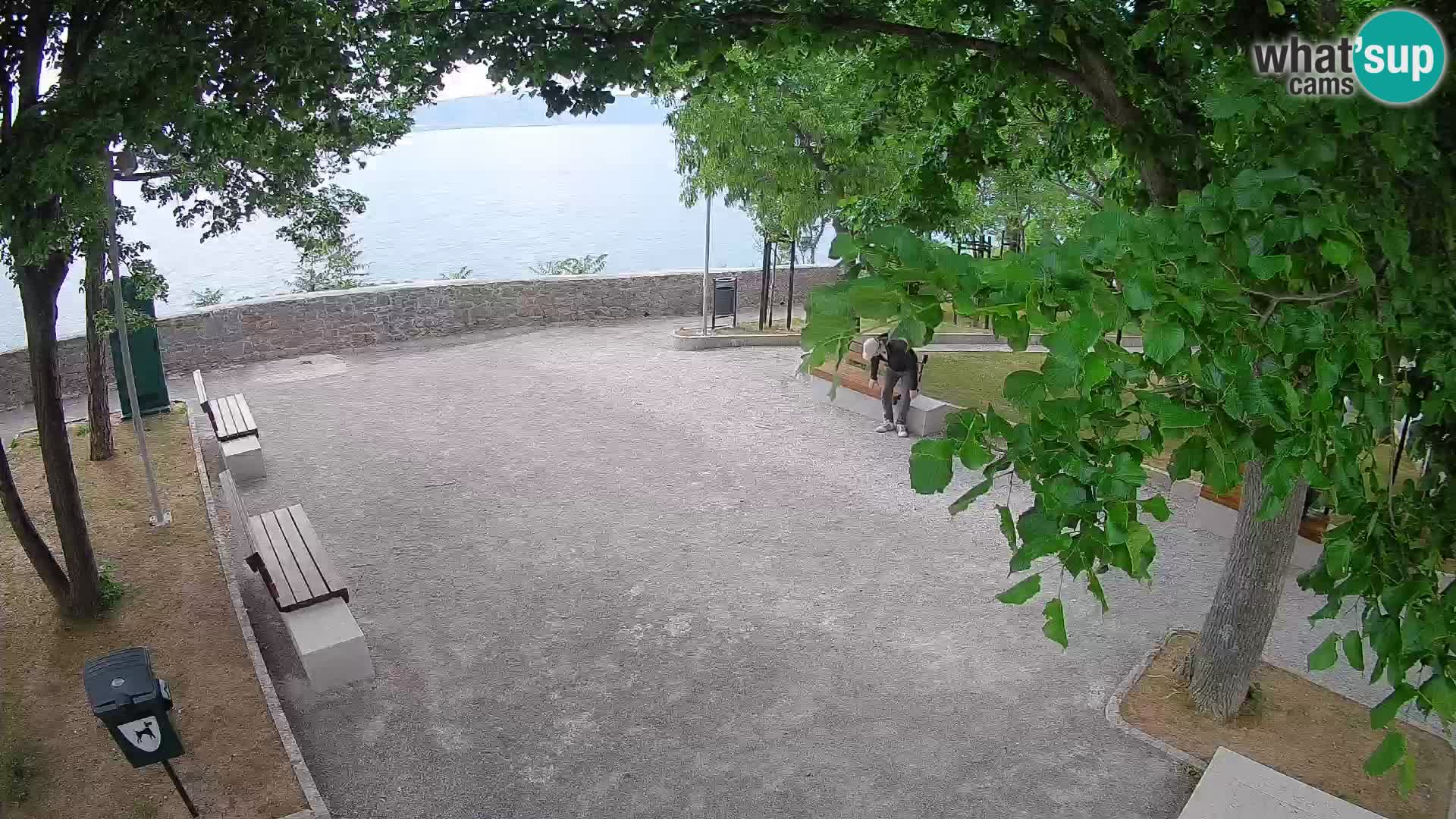 Senj Live Cam – Writers’ Park and the Velebit Channel