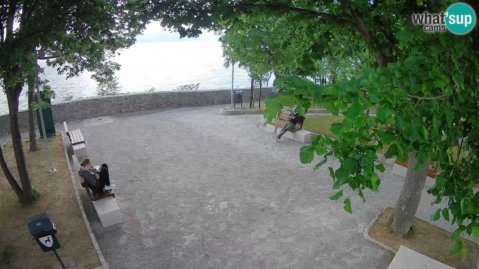 Senj Live Webcam – Schriftstellerpark und Velebit-Kanal