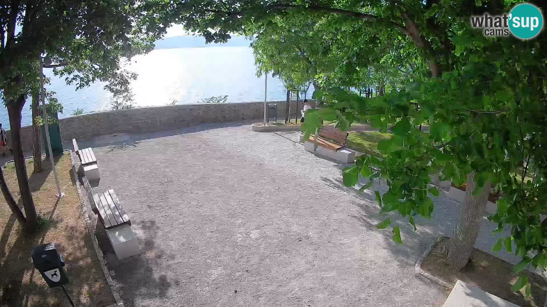 Senj Live Cam – Writers’ Park and the Velebit Channel