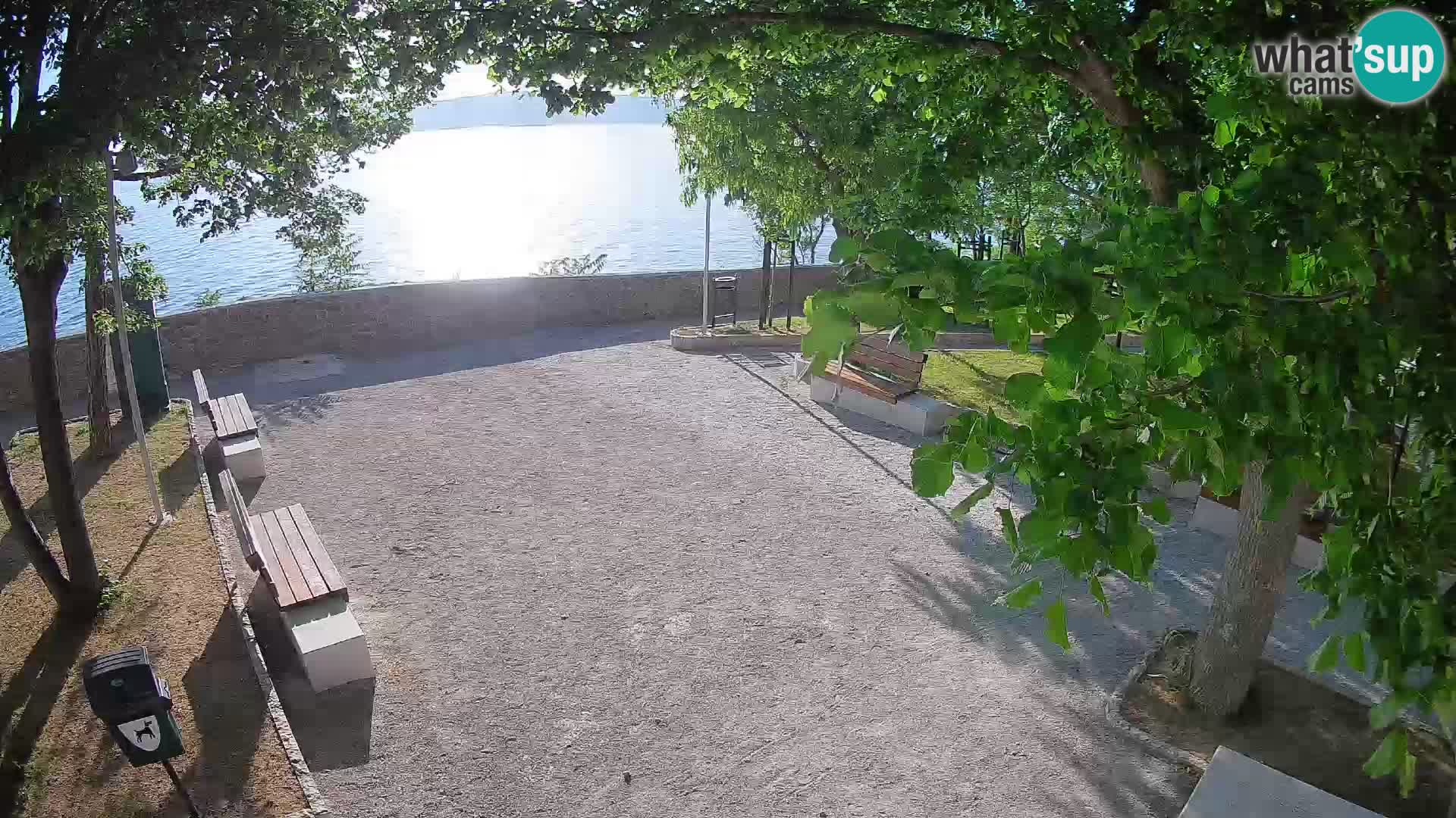 Senj Live Webcam – Schriftstellerpark und Velebit-Kanal