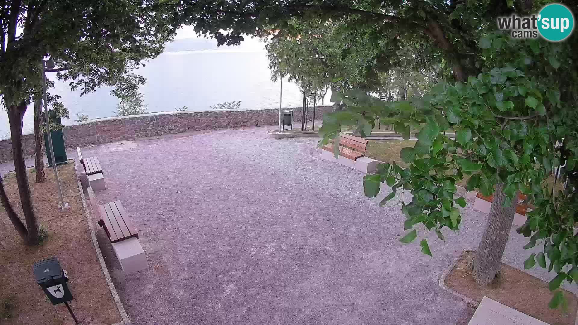 Senj Live Cam – Writers’ Park and the Velebit Channel