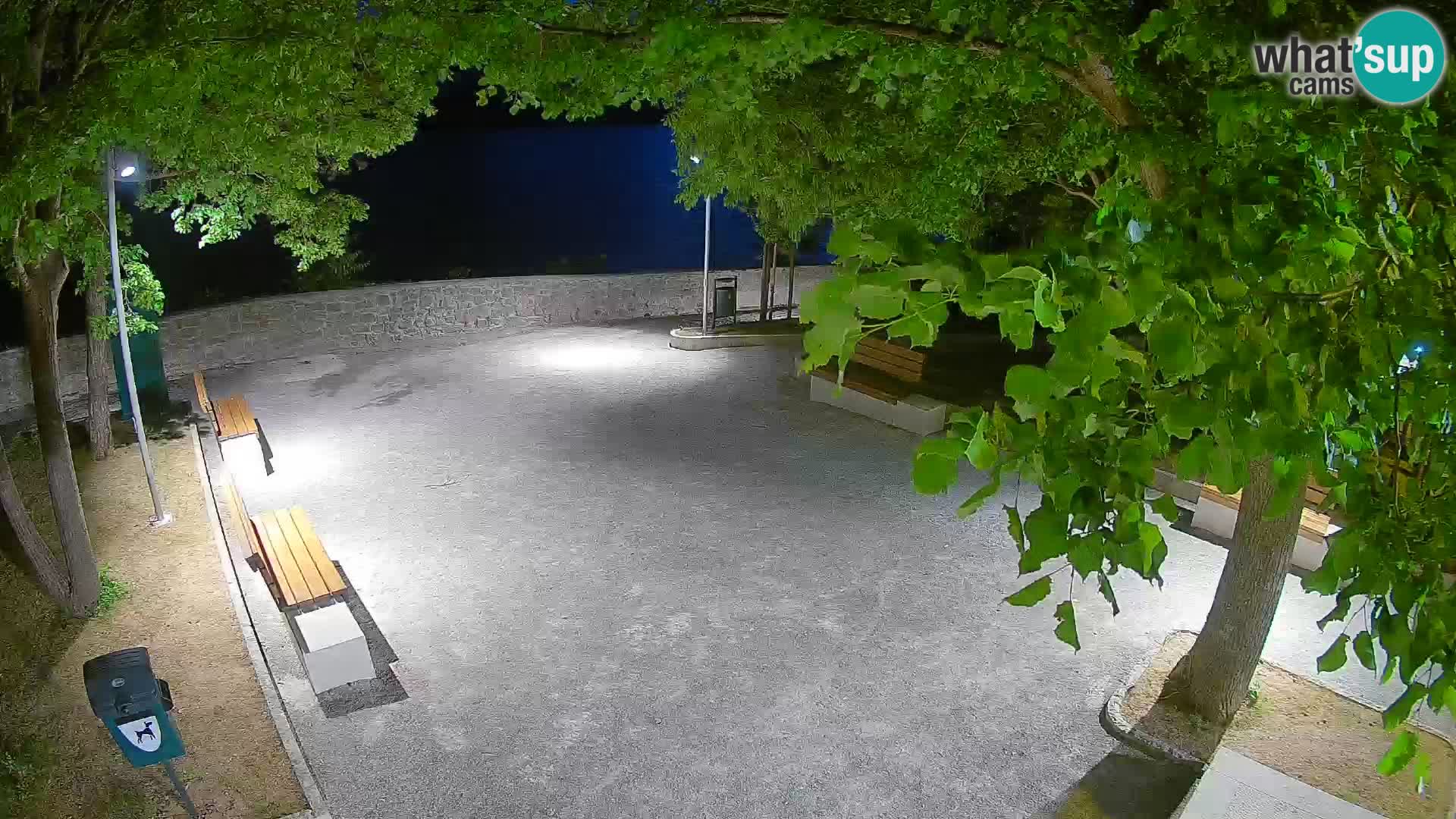 Senj Live Cam – Writers’ Park and the Velebit Channel
