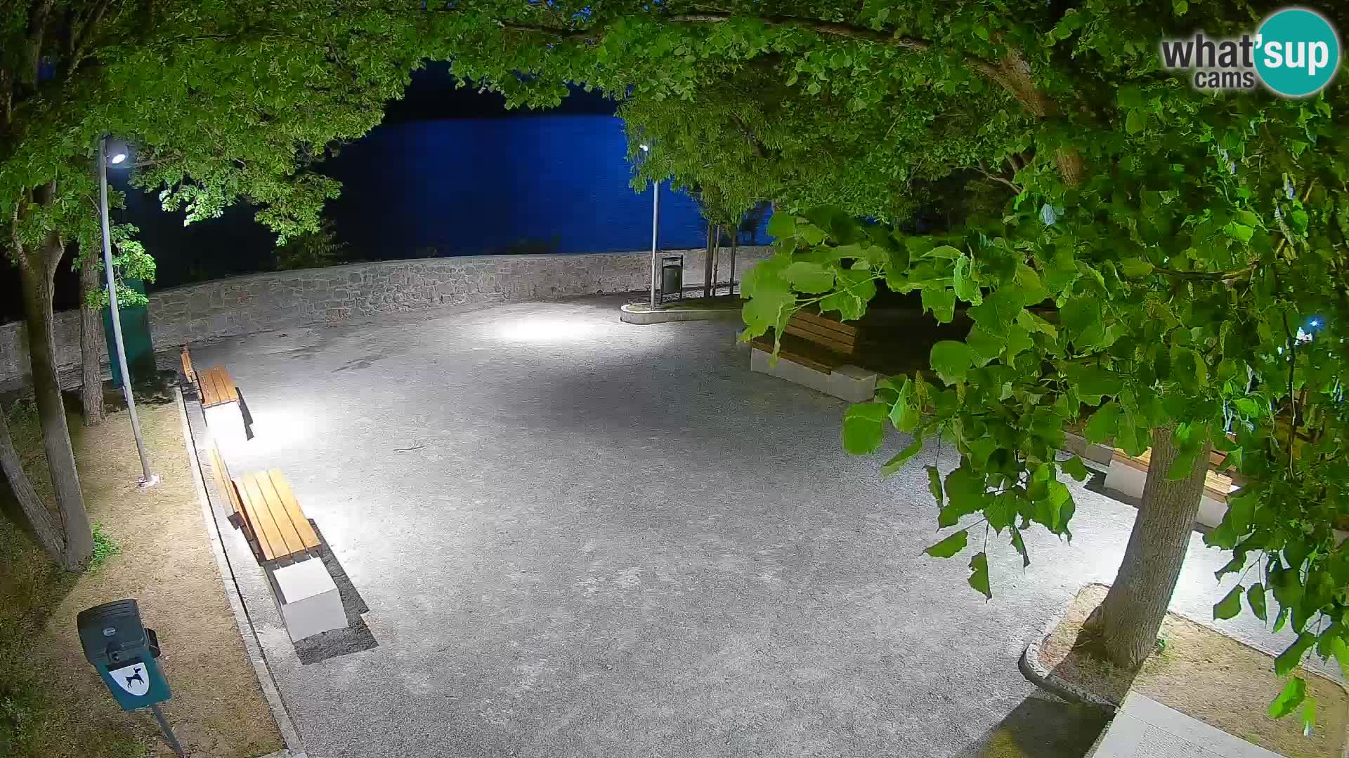 Senj Live Webcam – Schriftstellerpark und Velebit-Kanal