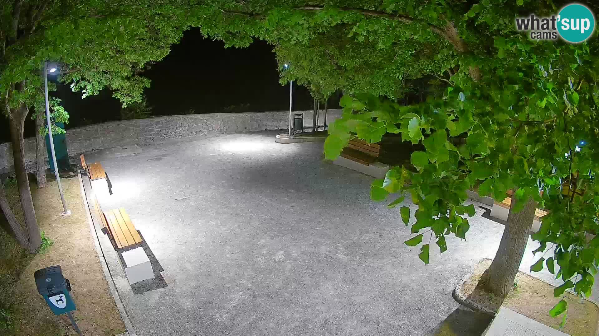 Senj Live Webcam – Schriftstellerpark und Velebit-Kanal