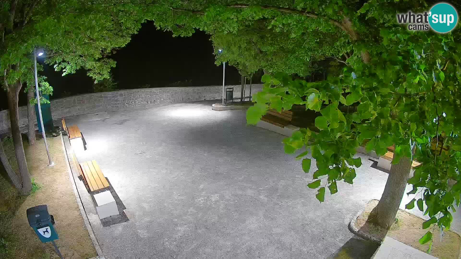 Senj Live Cam – Writers’ Park and the Velebit Channel