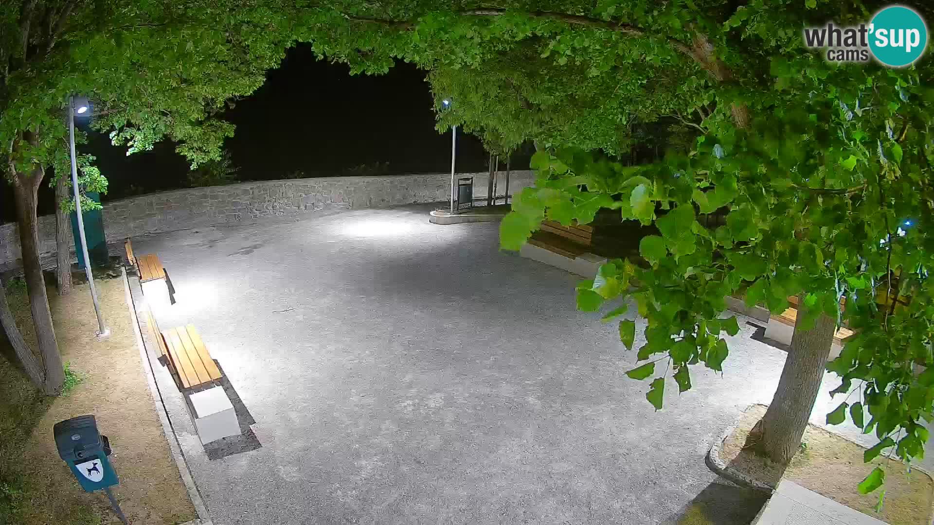 Senj Live Webcam – Schriftstellerpark und Velebit-Kanal