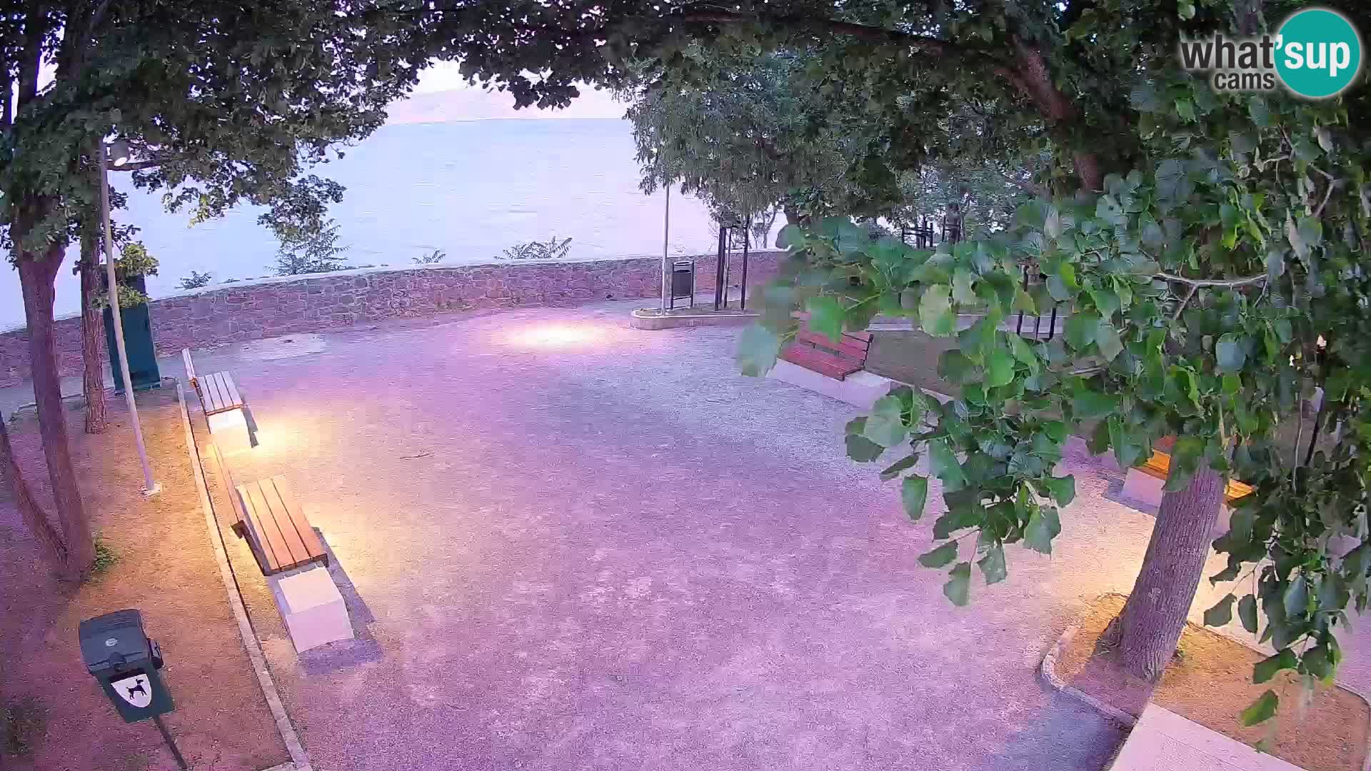 Senj Live Cam – Writers’ Park and the Velebit Channel