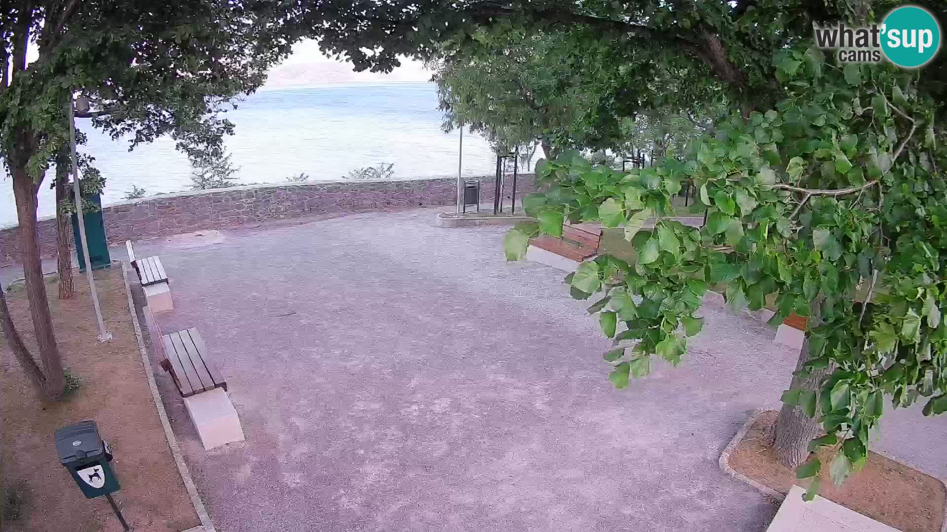 Senj Live Cam – Writers’ Park and the Velebit Channel