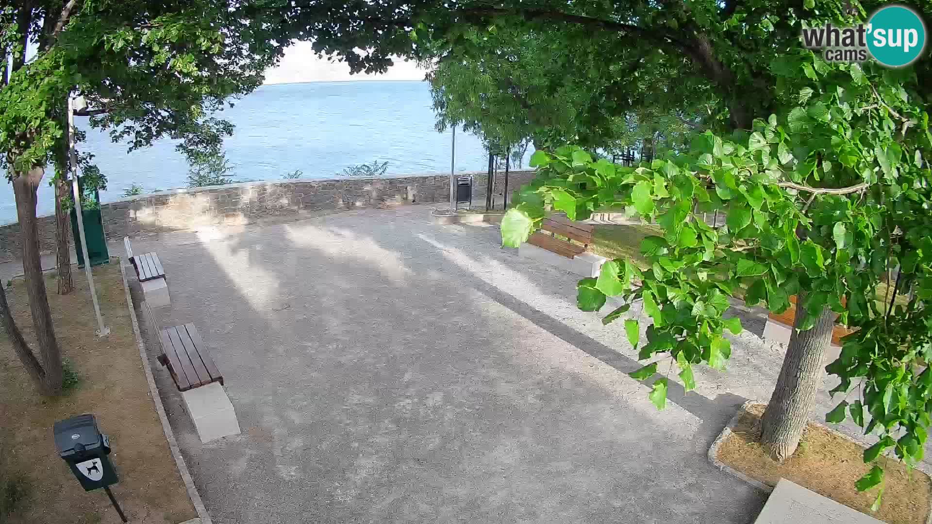Senj Live Cam – Writers’ Park and the Velebit Channel