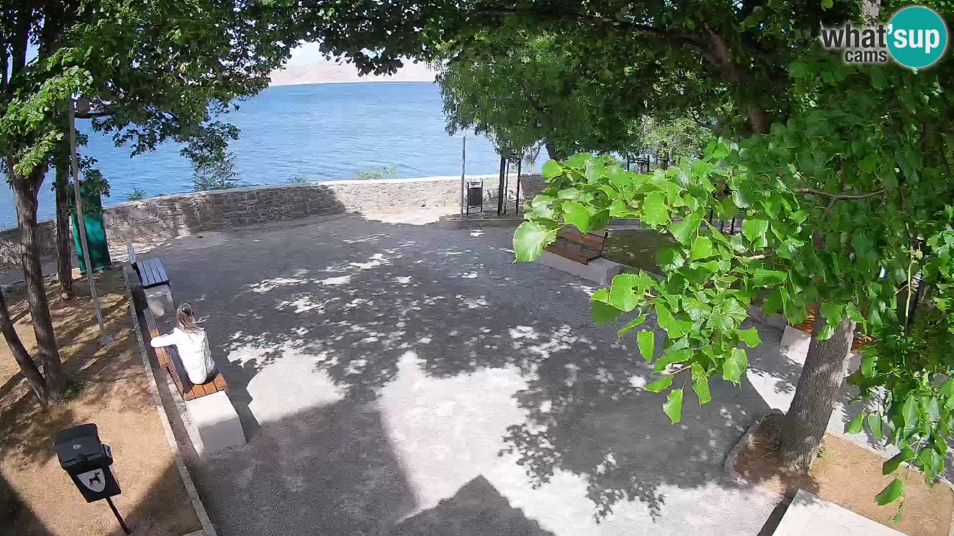 Kamera uživo Senj – Park književnika i Velebitski kanal
