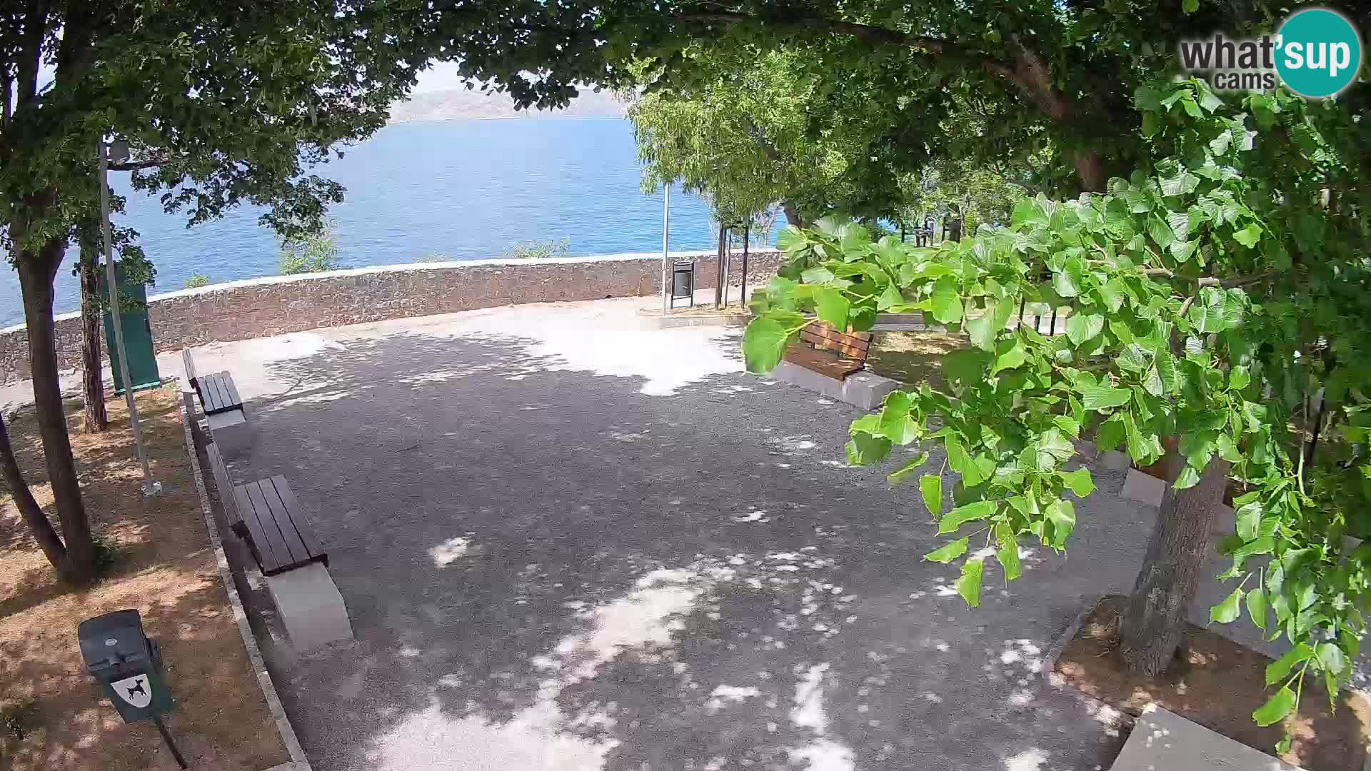 Senj Live Cam – Writers’ Park and the Velebit Channel