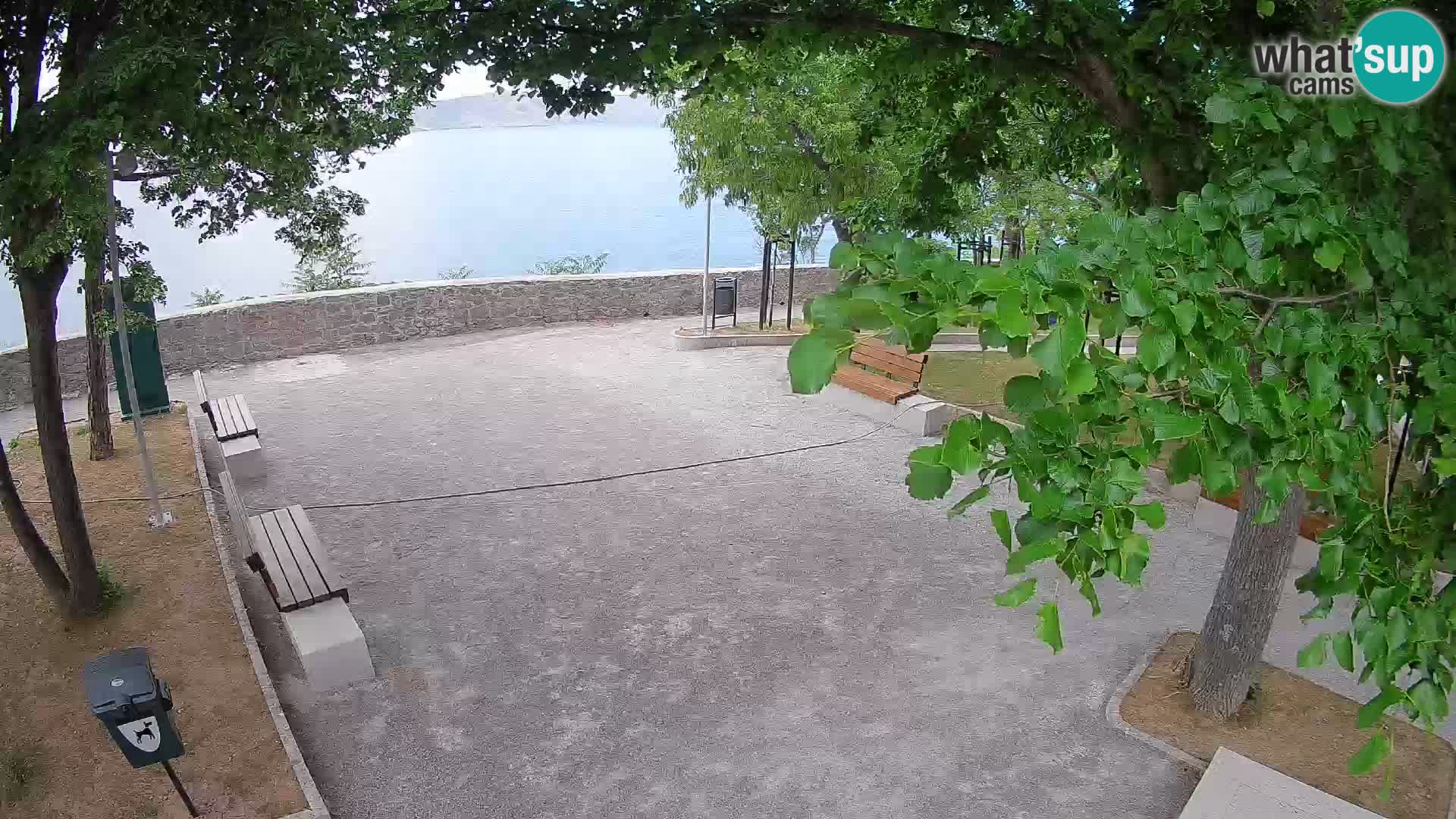 Senj Live Cam – Writers’ Park and the Velebit Channel