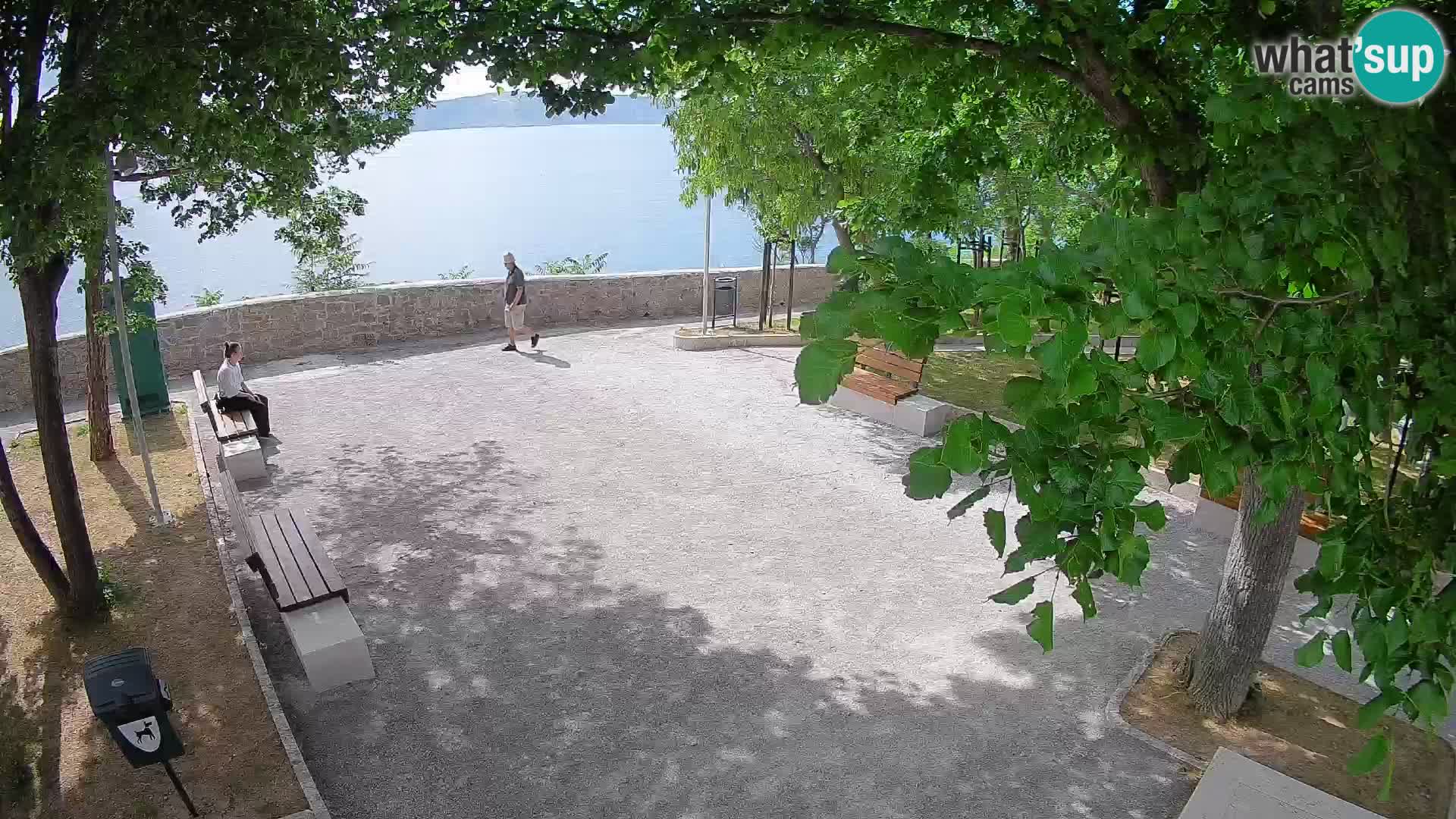 Senj Live Cam – Writers’ Park and the Velebit Channel