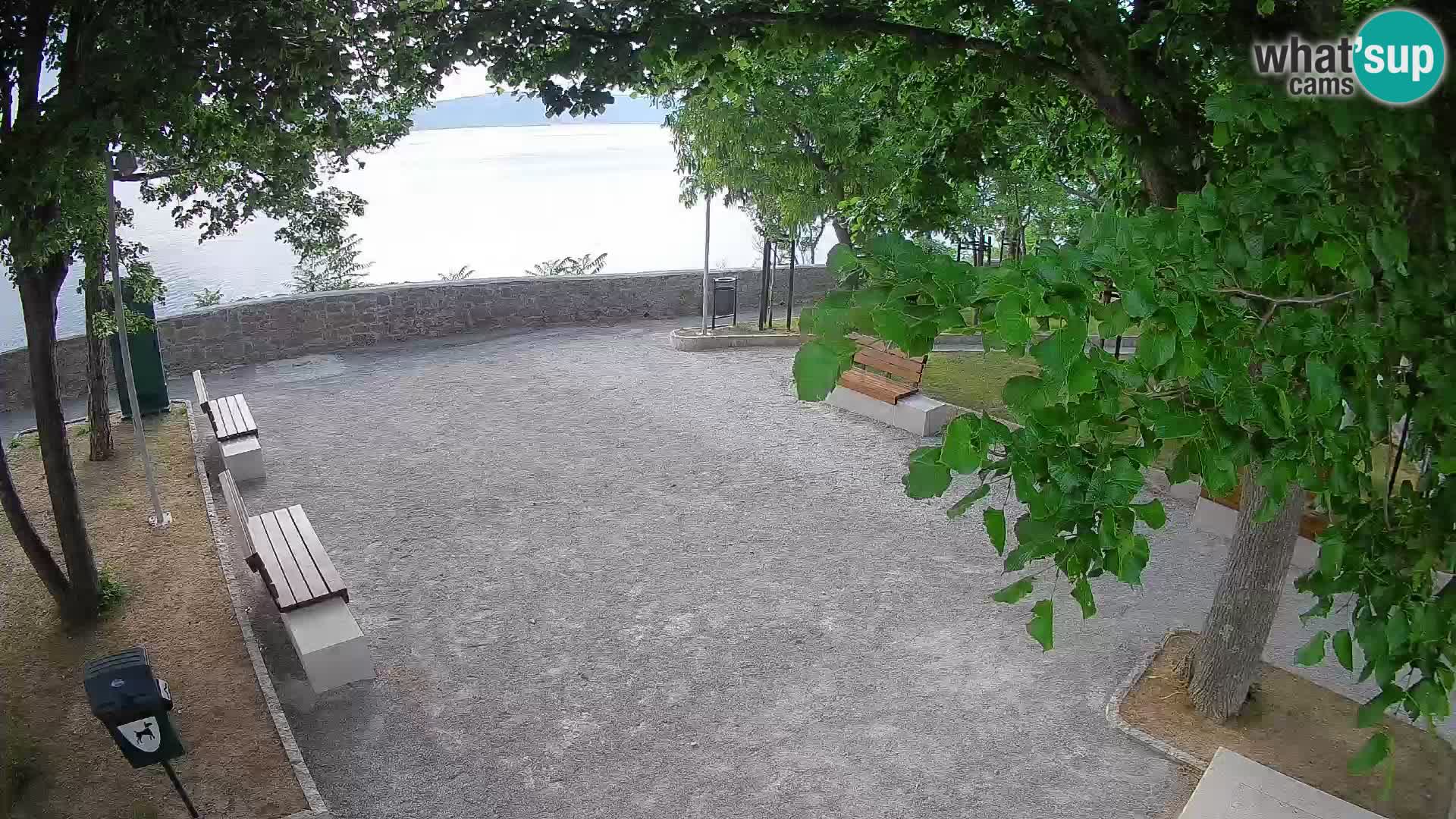 Senj Live Cam – Writers’ Park and the Velebit Channel