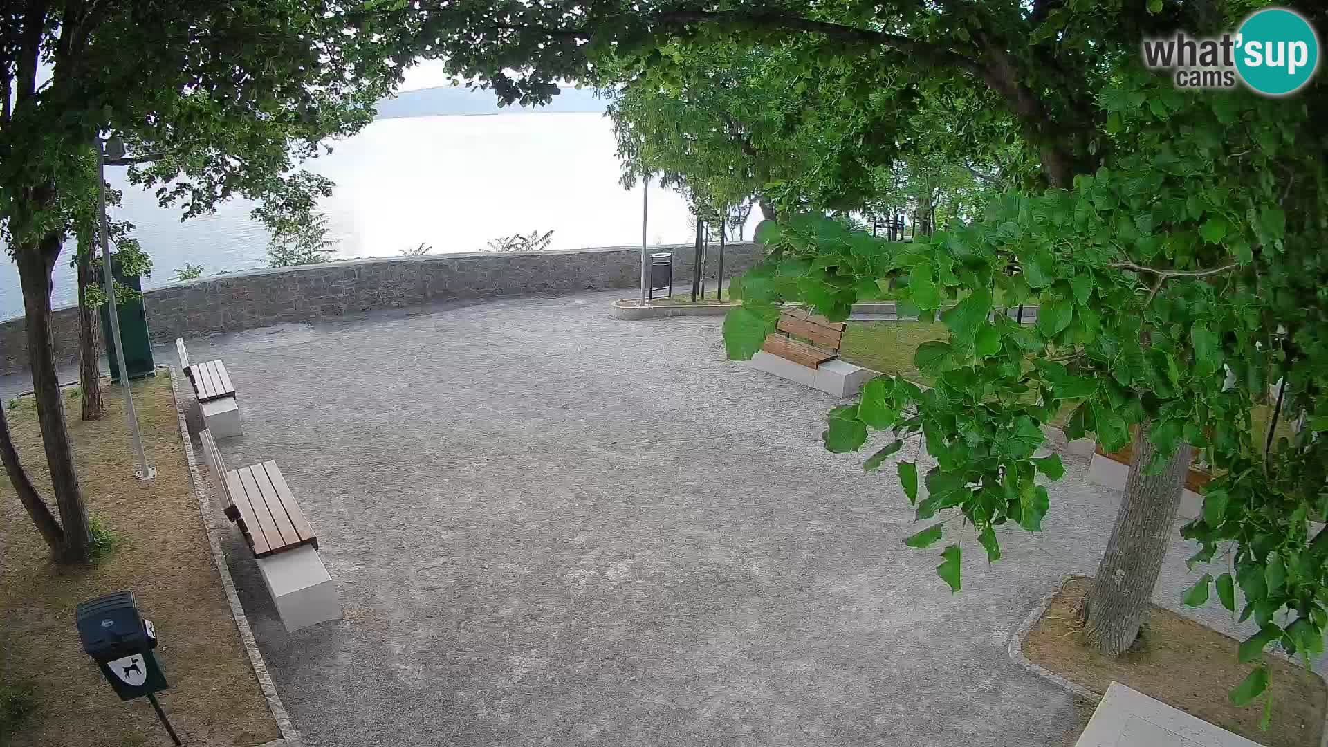 Senj Live Cam – Writers’ Park and the Velebit Channel