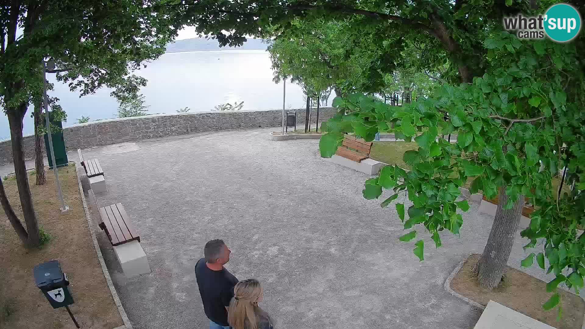 Senj Live Webcam – Schriftstellerpark und Velebit-Kanal