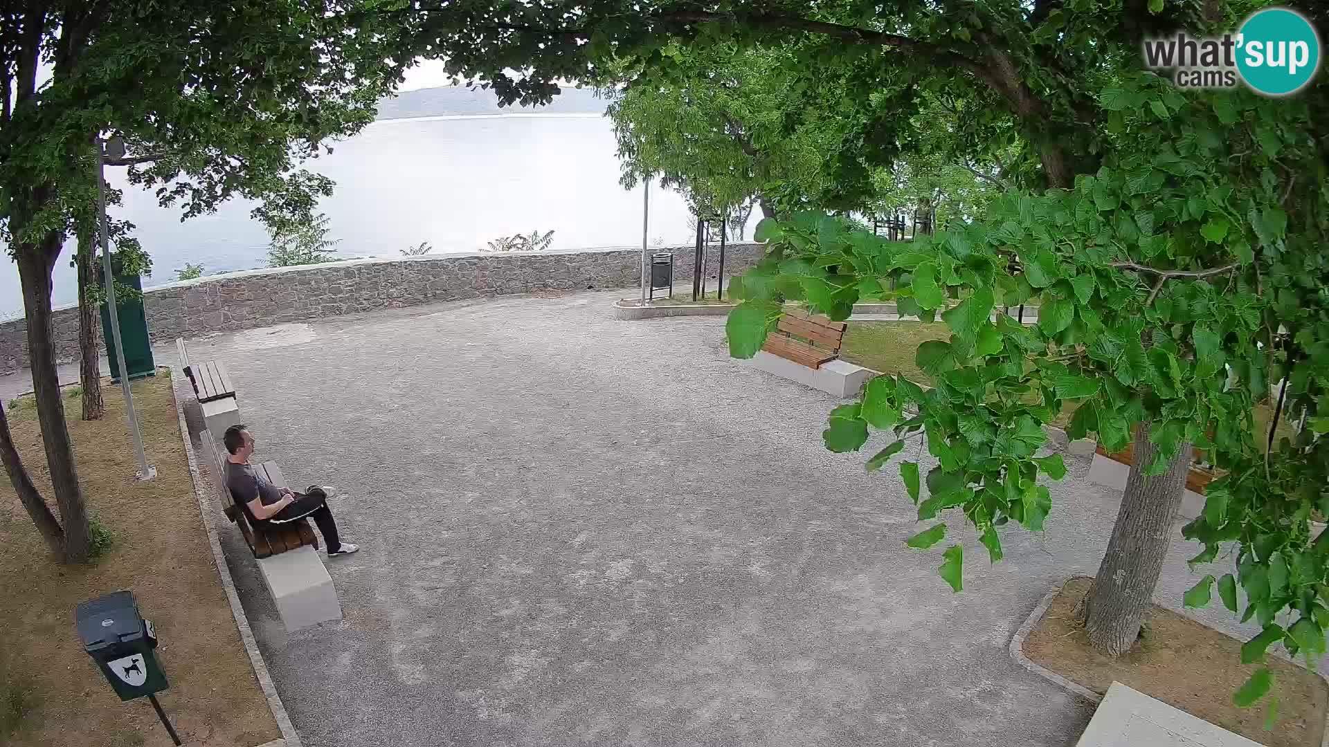 Senj Live Cam – Writers’ Park and the Velebit Channel