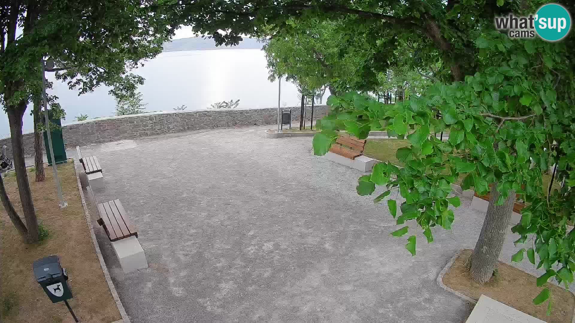 Senj Live Cam – Writers’ Park and the Velebit Channel