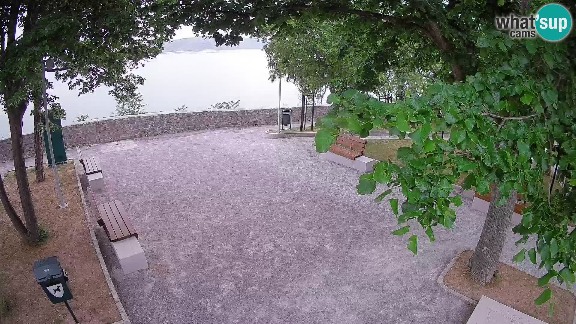 Senj Live Cam – Writers’ Park and the Velebit Channel