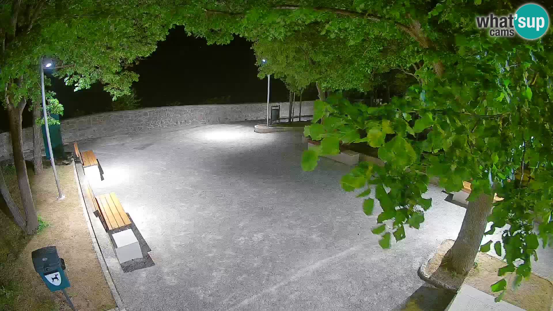 Senj Live Cam – Writers’ Park and the Velebit Channel