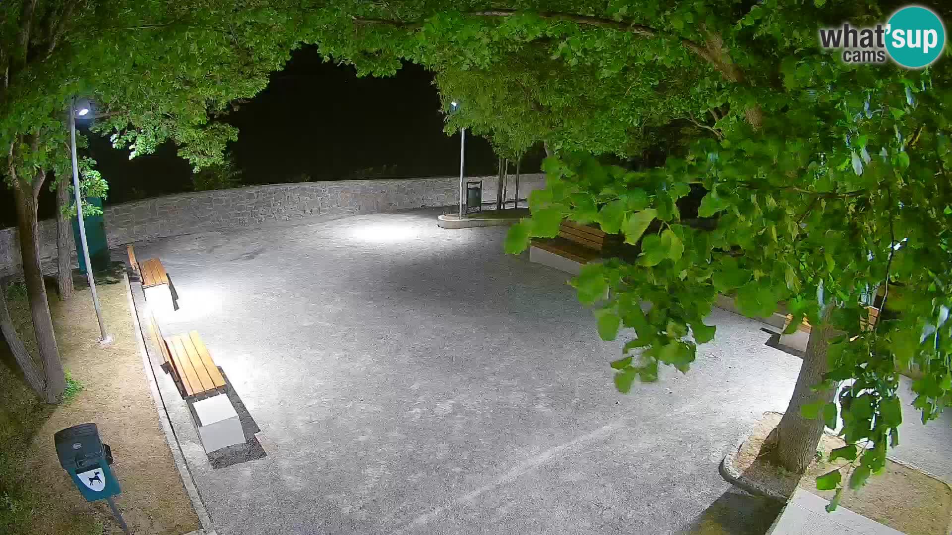 Senj Live Webcam – Schriftstellerpark und Velebit-Kanal