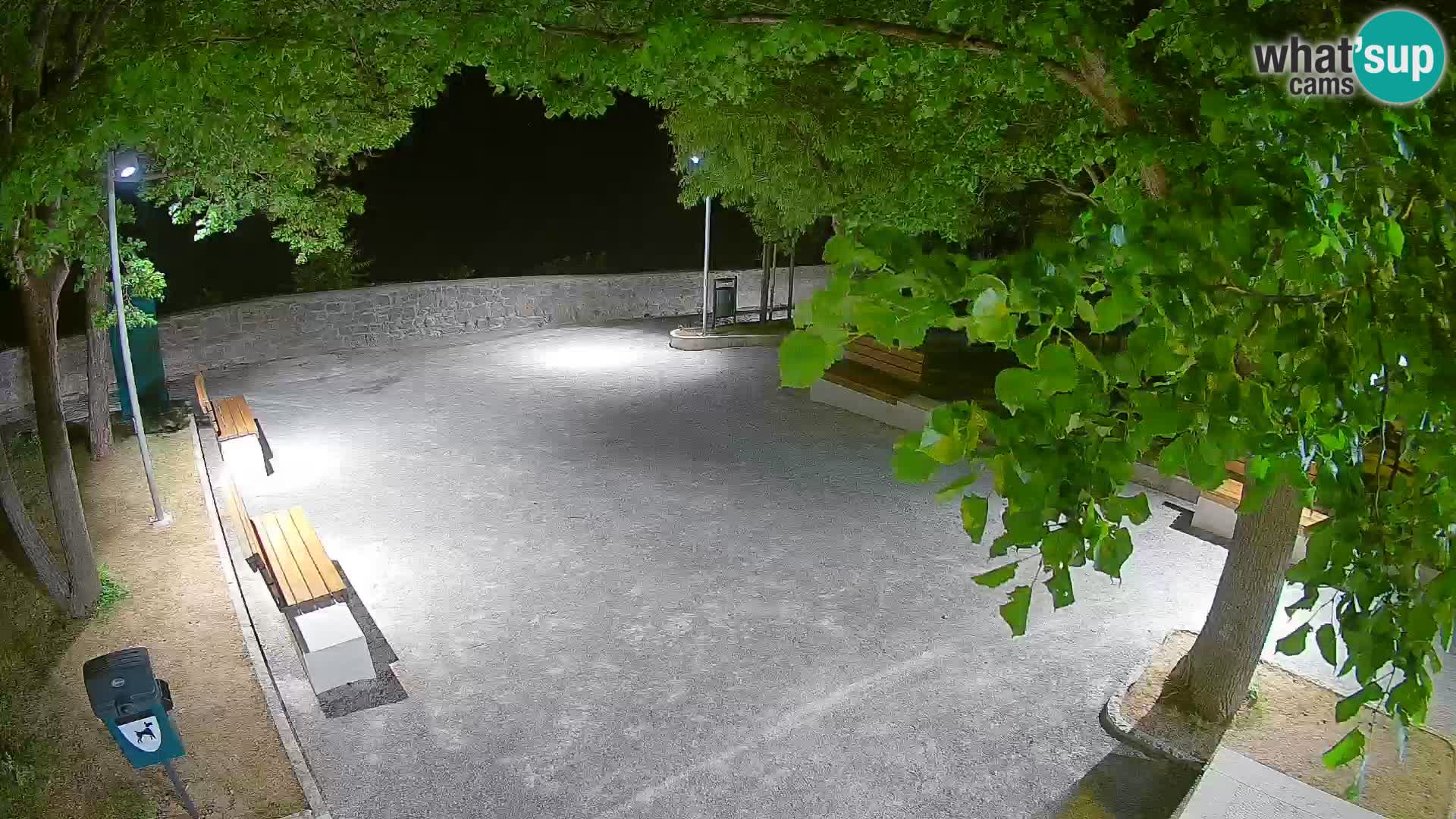 Senj Live Cam – Writers’ Park and the Velebit Channel
