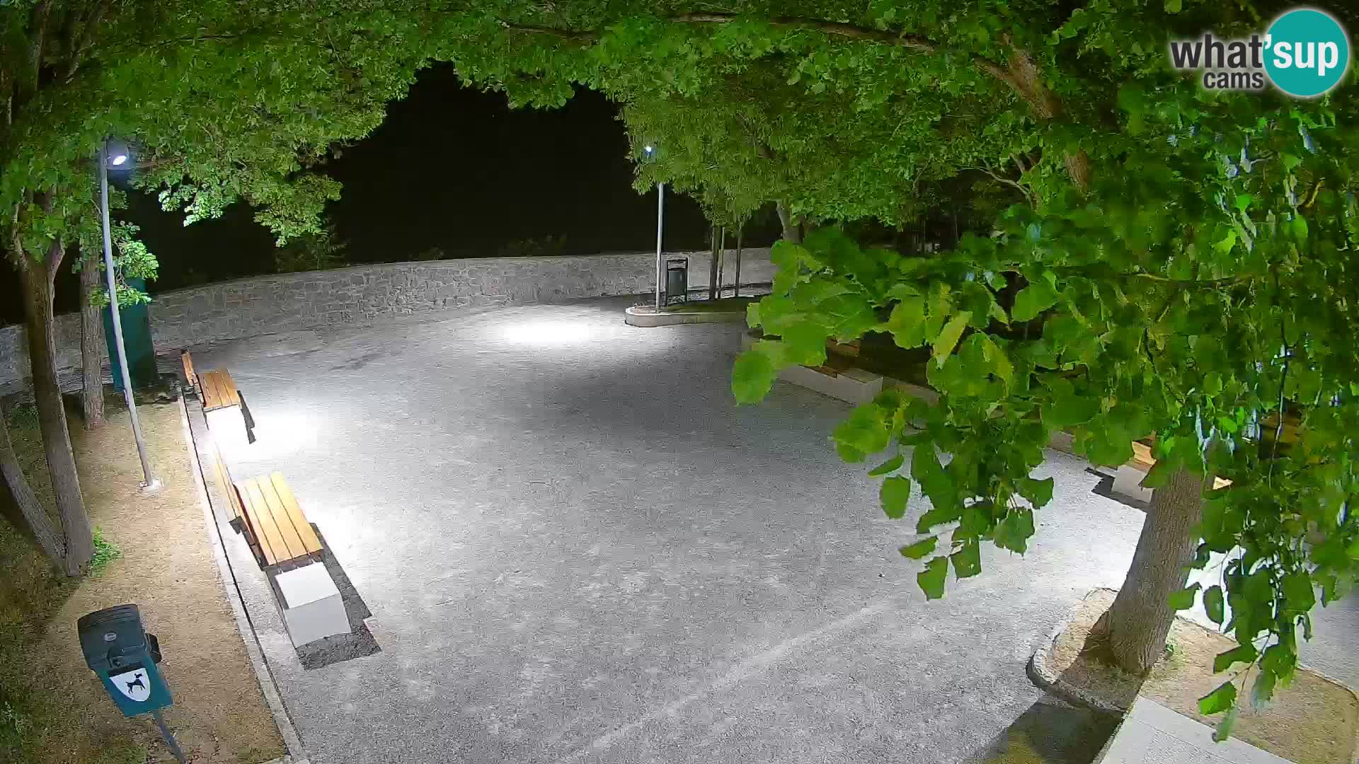 Senj Live Webcam – Schriftstellerpark und Velebit-Kanal