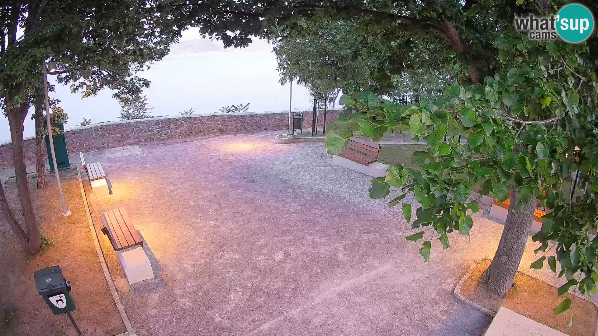 Senj Live Cam – Writers’ Park and the Velebit Channel