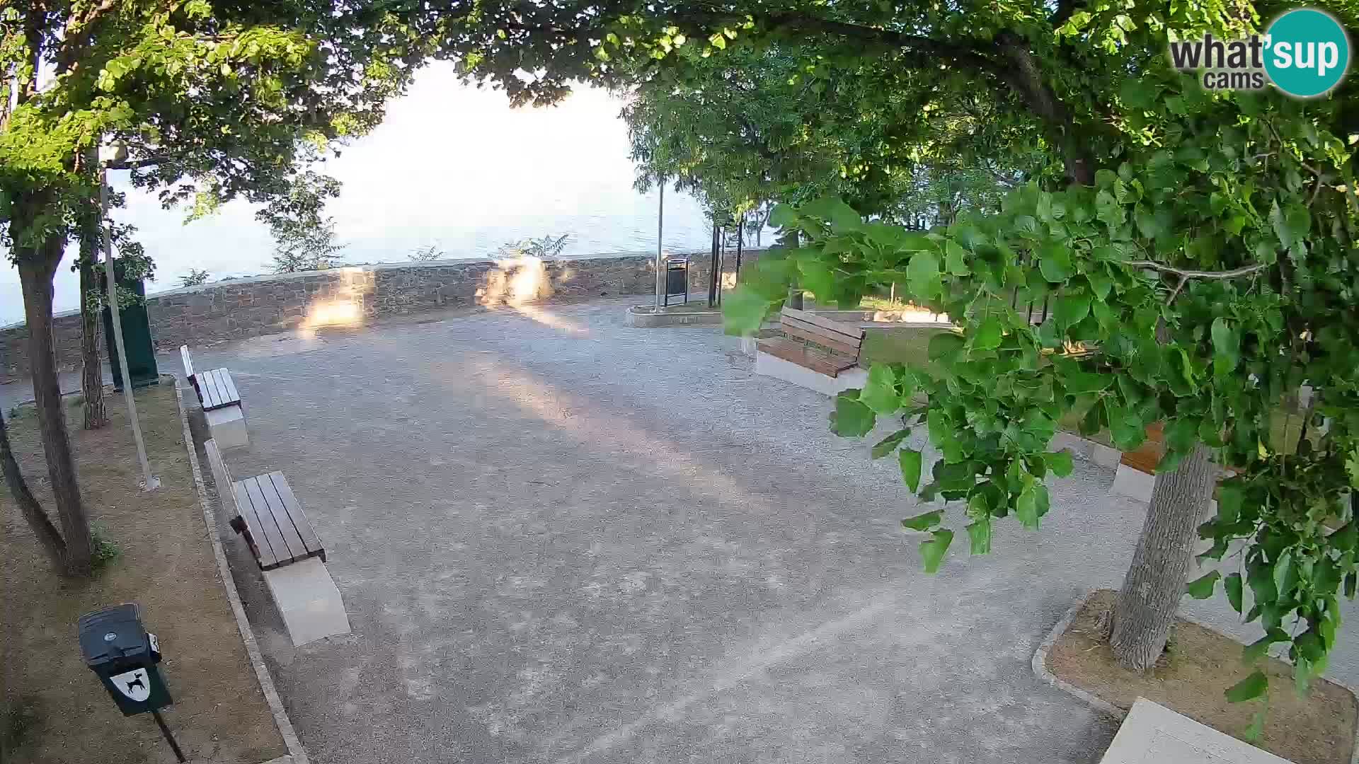 Senj Live Cam – Writers’ Park and the Velebit Channel