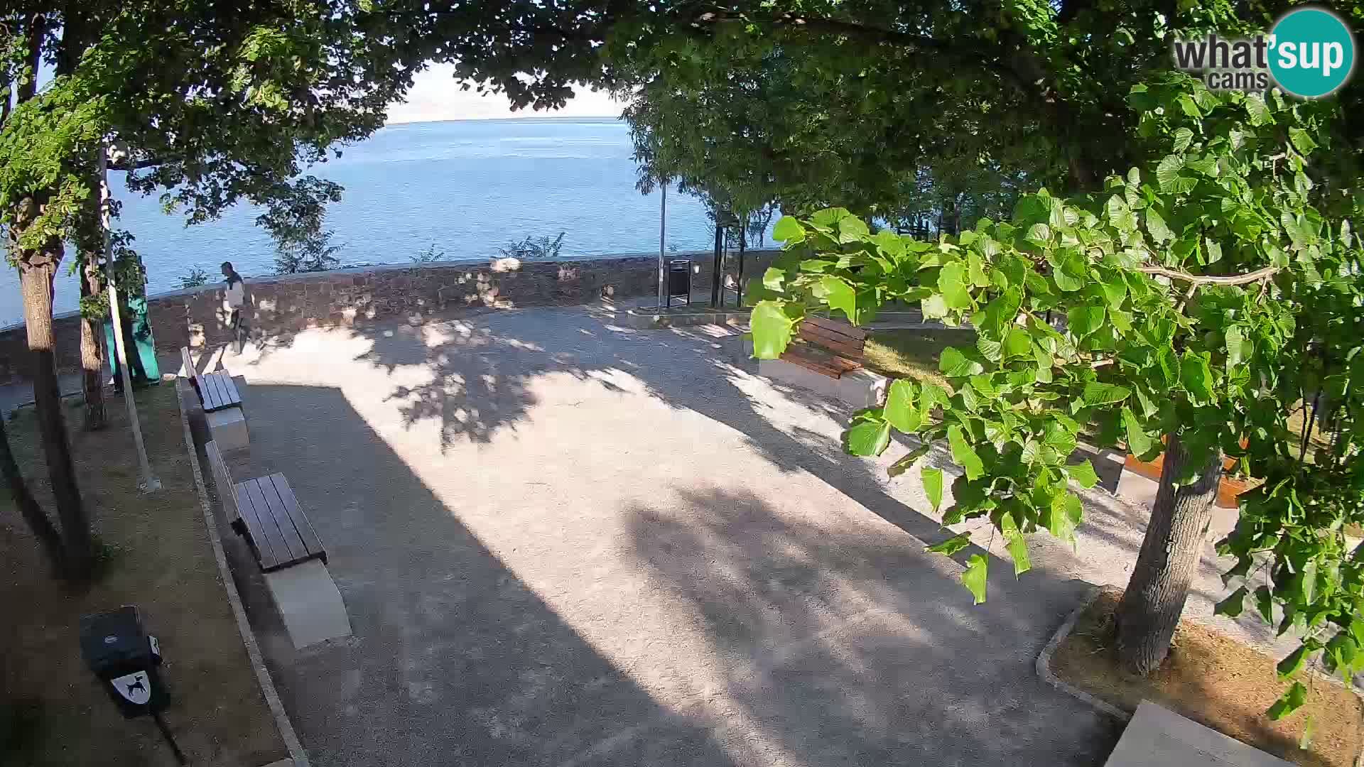 Senj Live Webcam – Schriftstellerpark und Velebit-Kanal