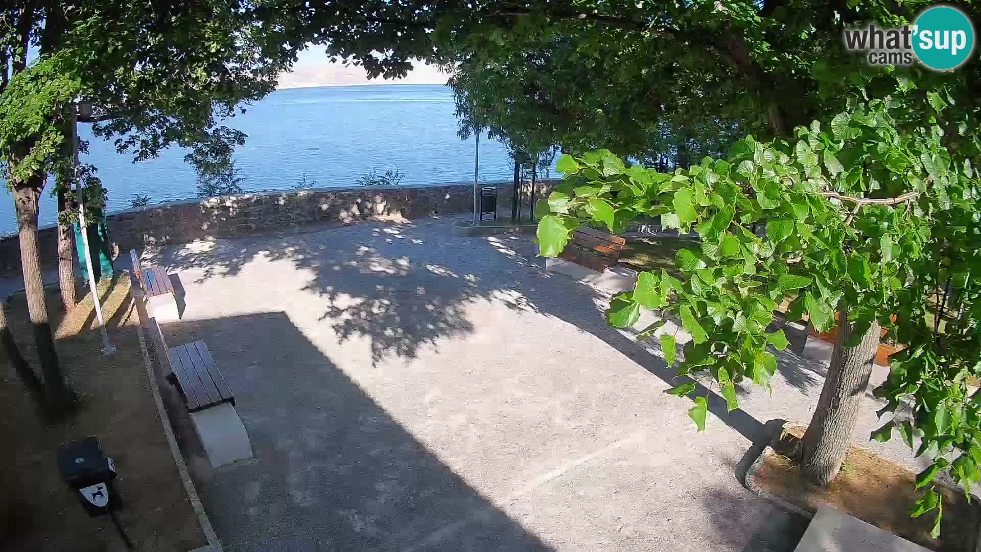 Senj Live Cam – Writers’ Park and the Velebit Channel