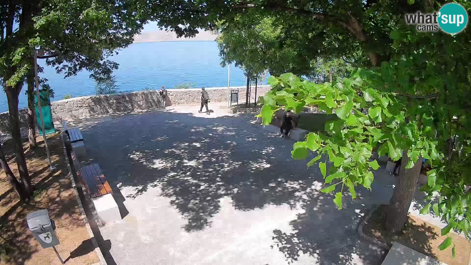 Senj Live Webcam – Schriftstellerpark und Velebit-Kanal