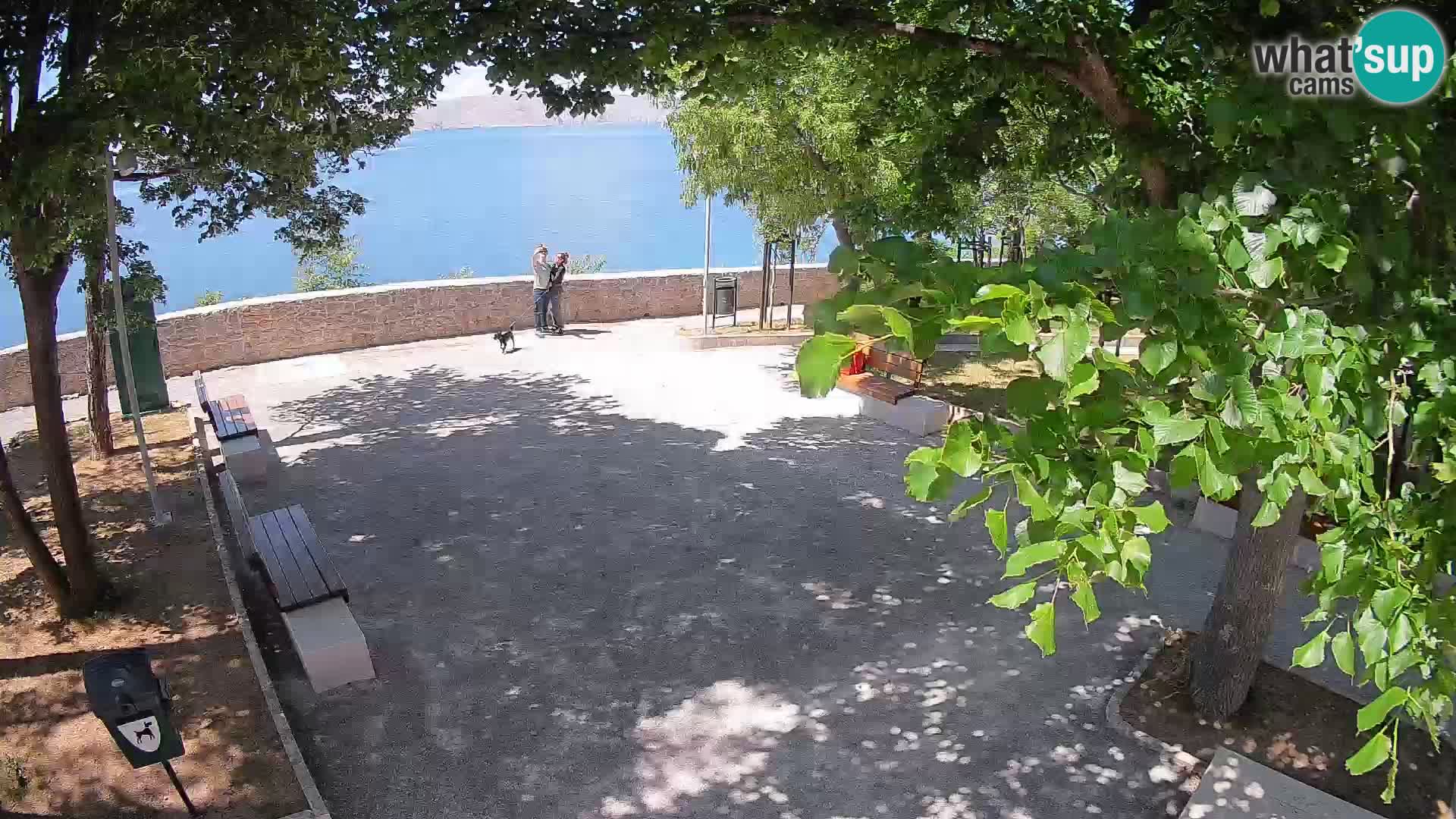 Senj Live Cam – Writers’ Park and the Velebit Channel