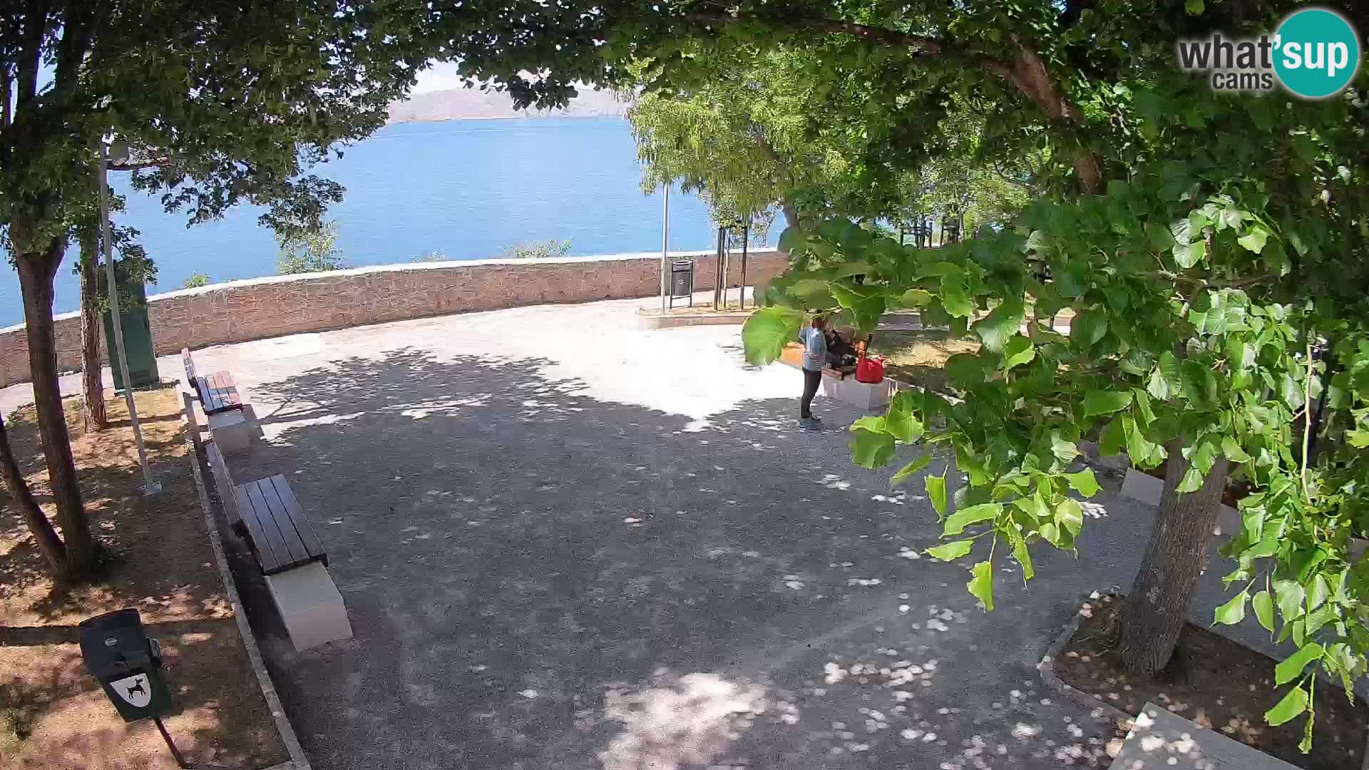 Kamera uživo Senj – Park književnika i Velebitski kanal