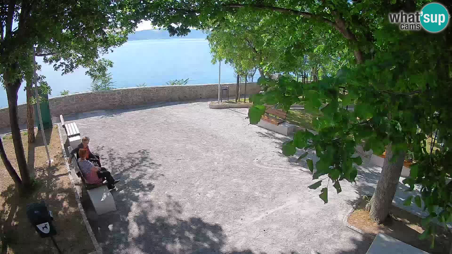 Senj Live Cam – Writers’ Park and the Velebit Channel