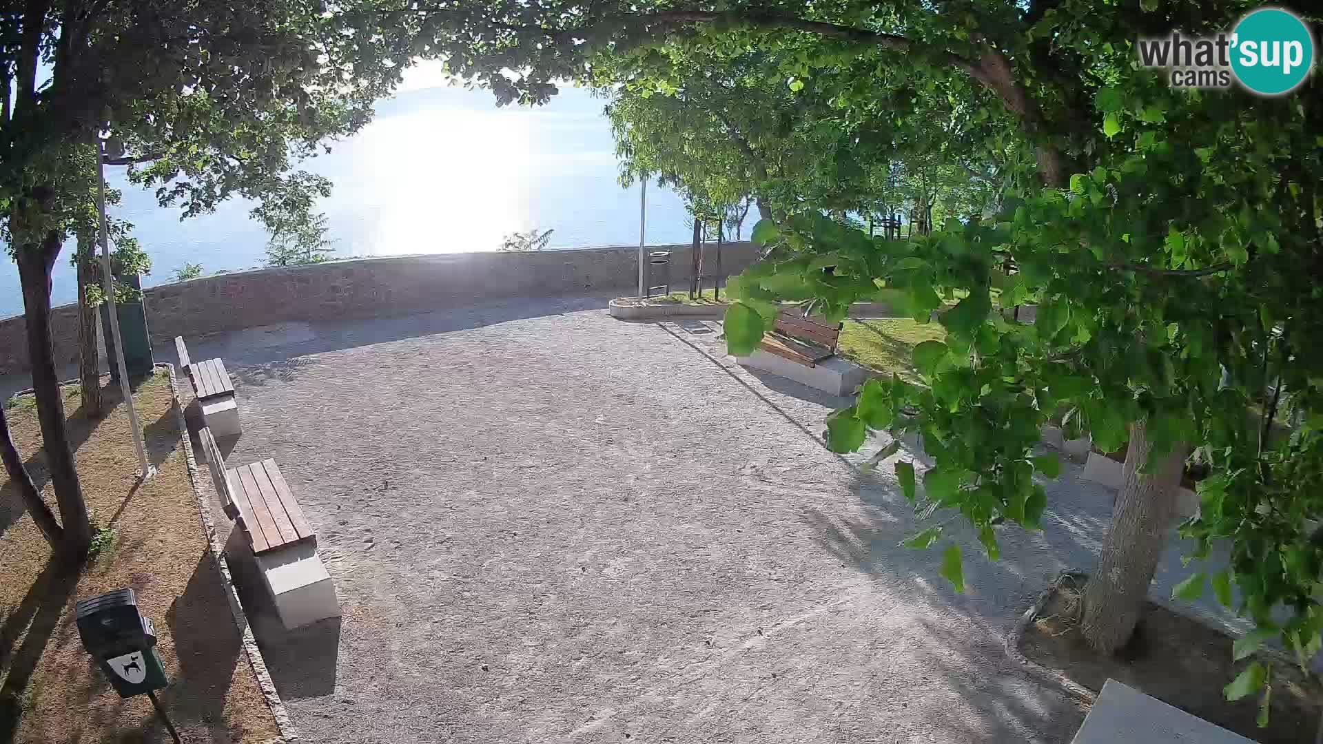 Kamera uživo Senj – Park književnika i Velebitski kanal
