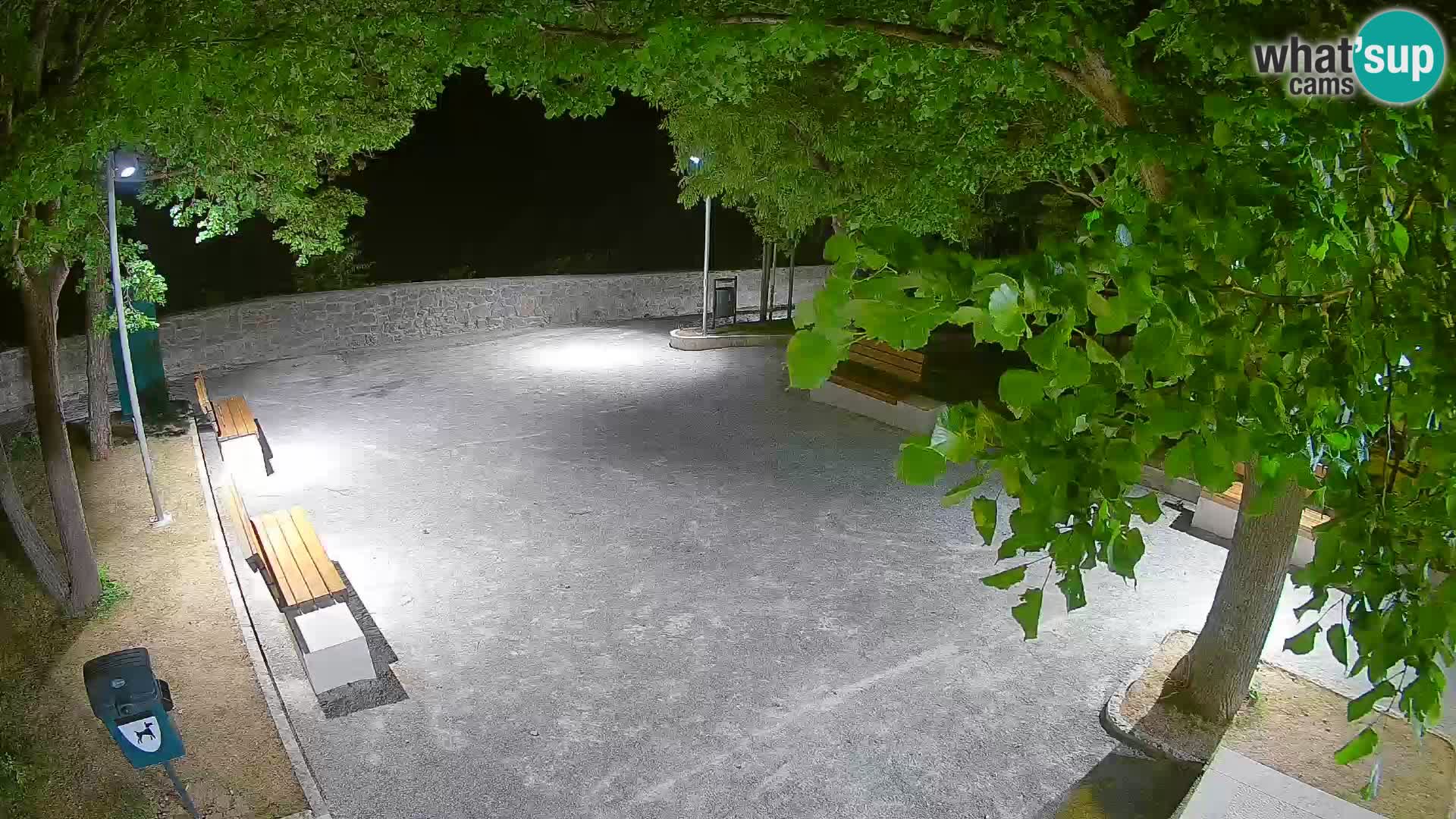 Senj Live Webcam – Schriftstellerpark und Velebit-Kanal