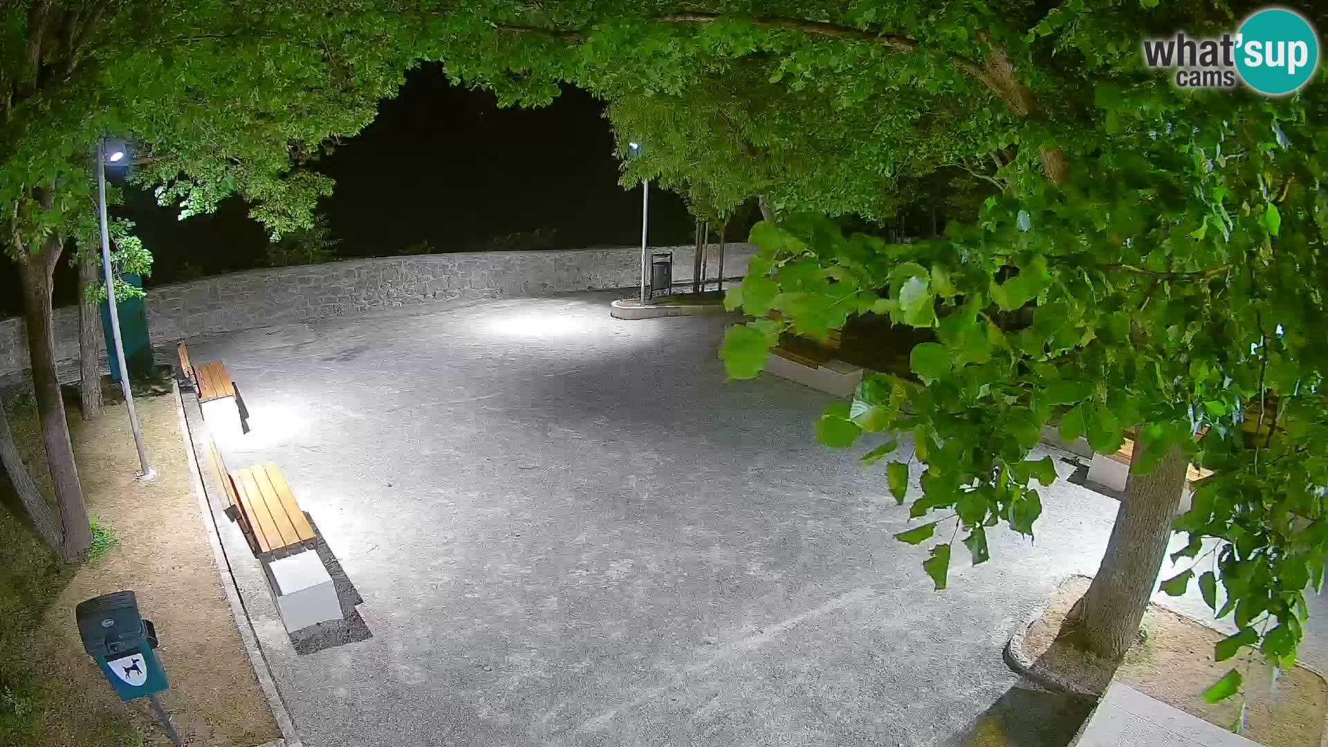Senj Live Webcam – Schriftstellerpark und Velebit-Kanal