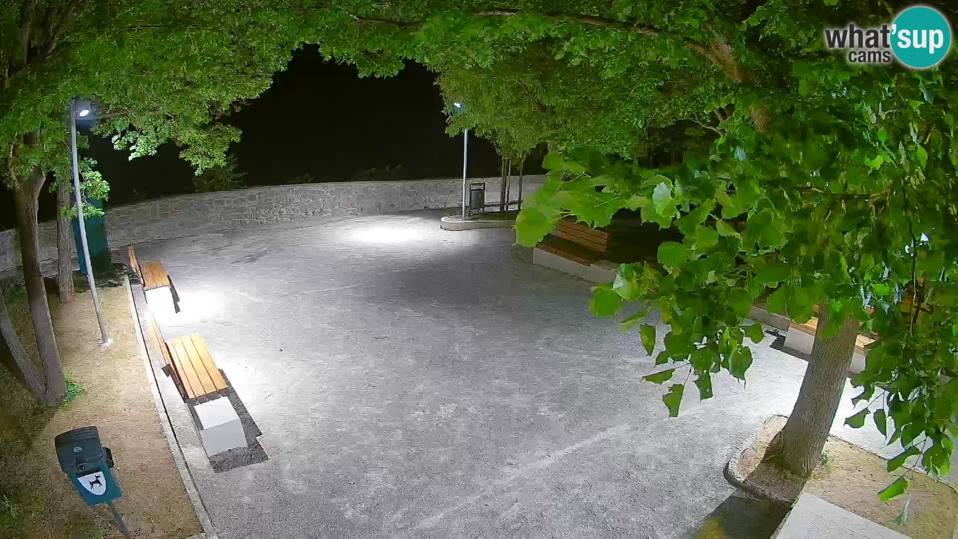 Senj Live Cam – Writers’ Park and the Velebit Channel