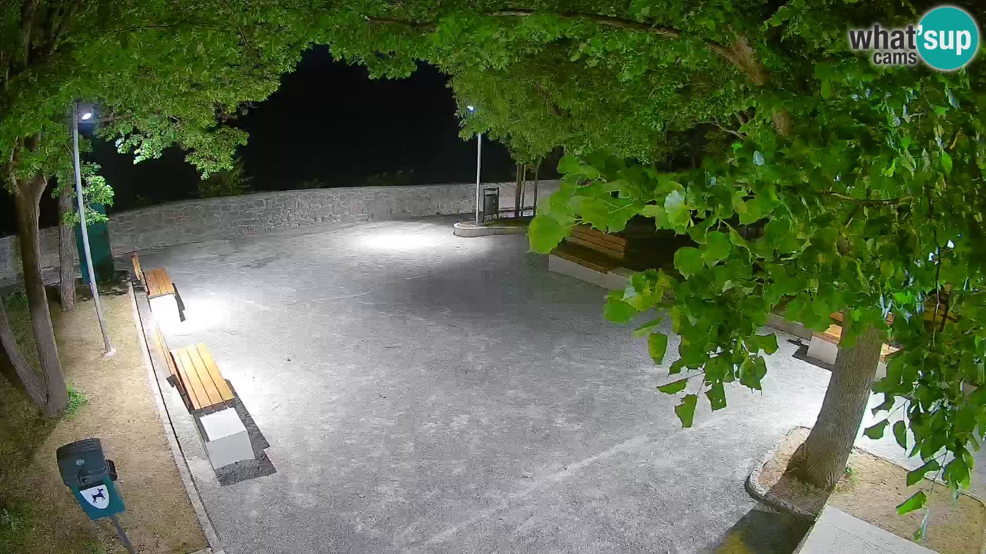 Senj Live Webcam – Schriftstellerpark und Velebit-Kanal