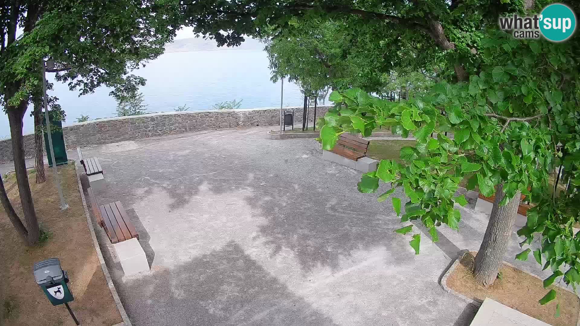 Senj Live Cam – Writers’ Park and the Velebit Channel
