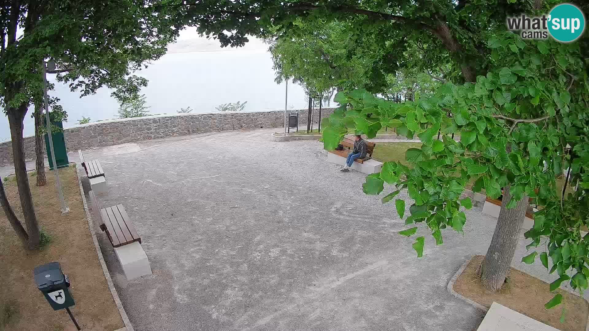 Senj Live Cam – Writers’ Park and the Velebit Channel