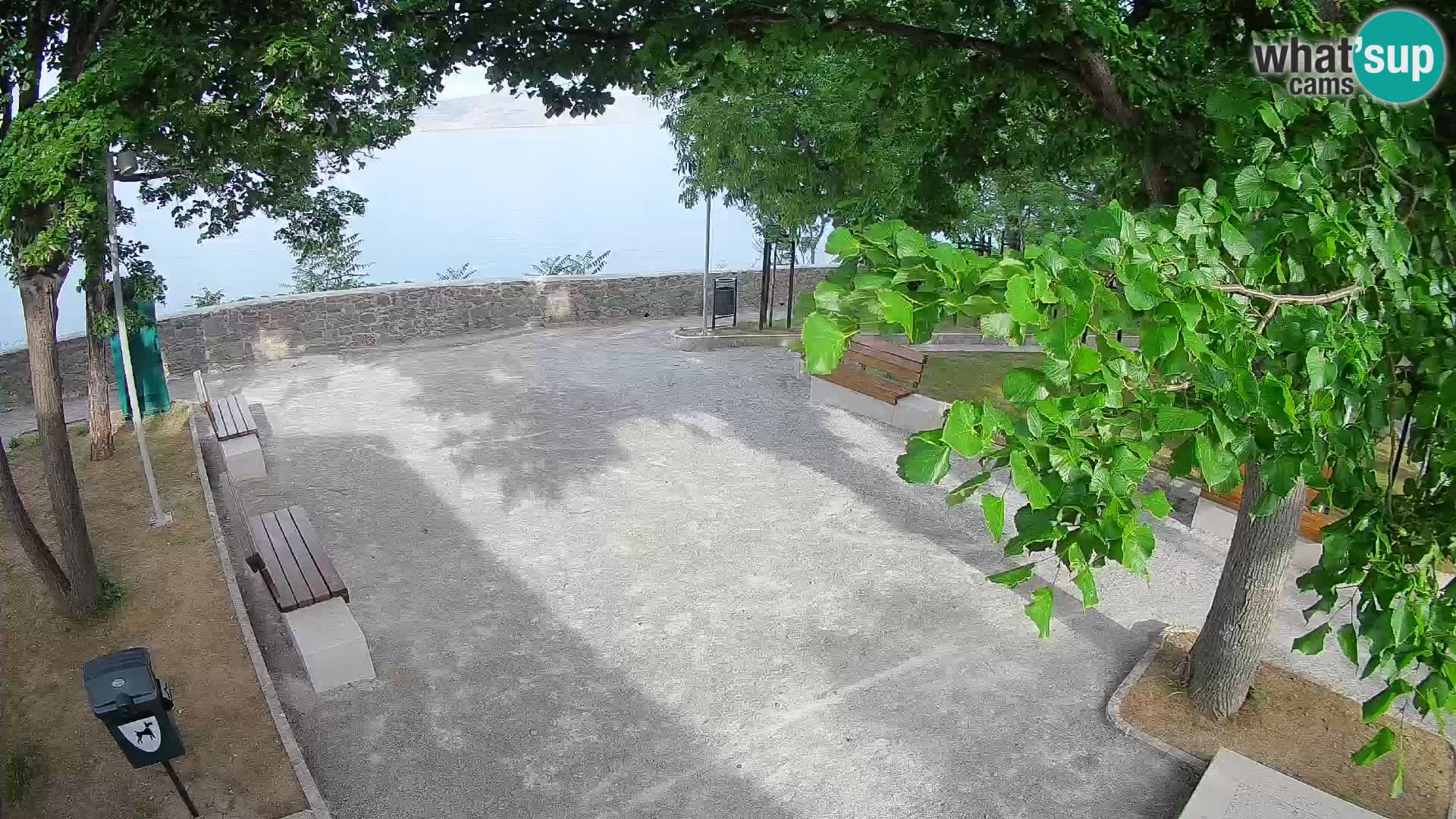 Senj Live Cam – Writers’ Park and the Velebit Channel