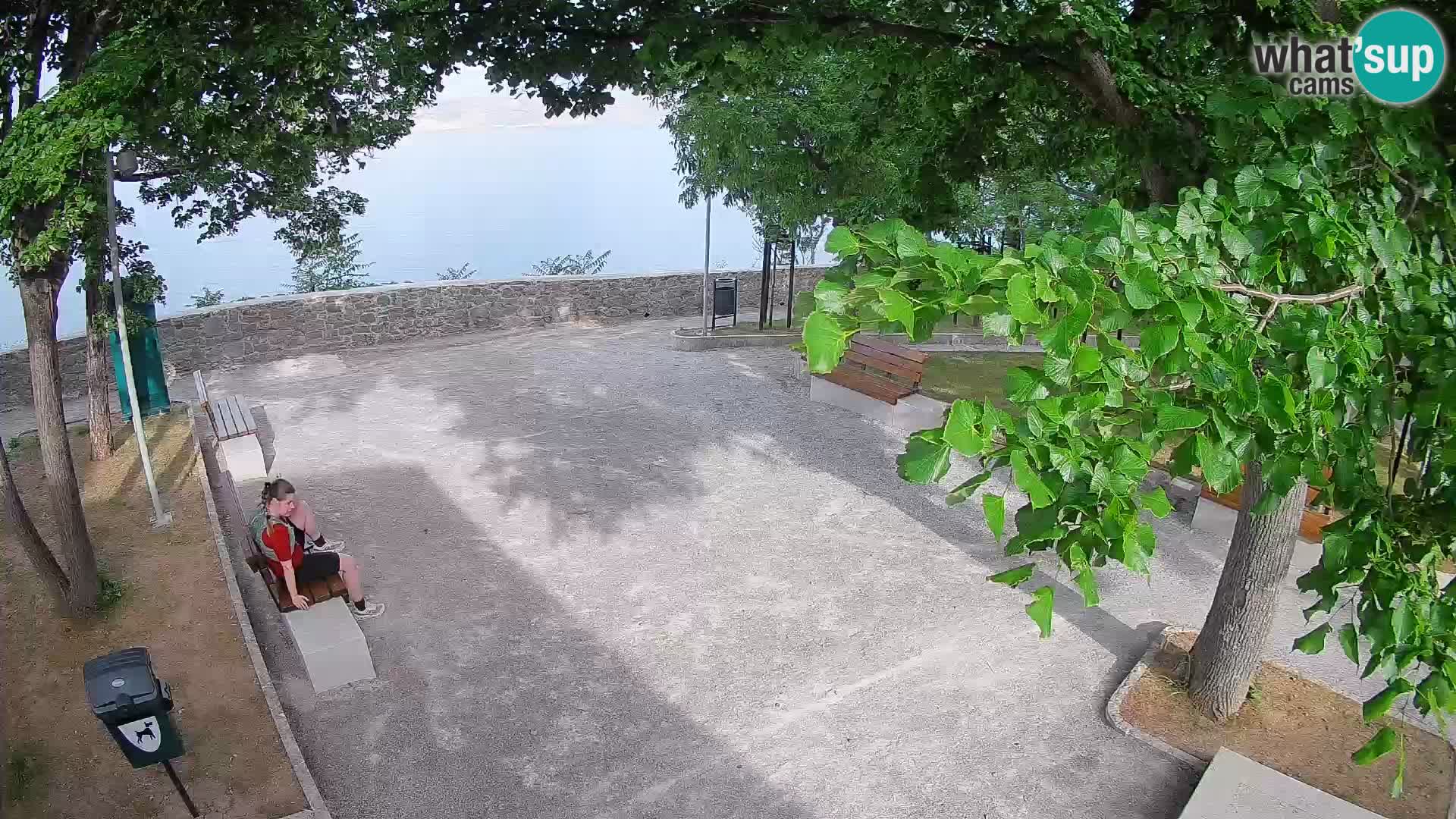 Senj Live Cam – Writers’ Park and the Velebit Channel