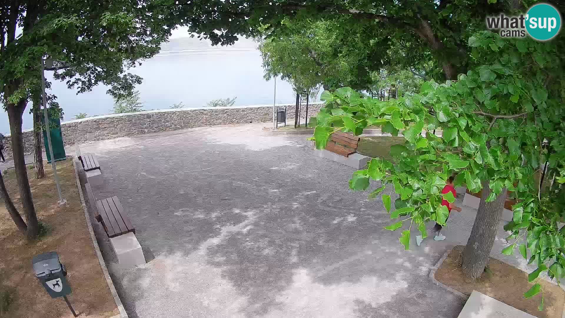 Senj Live Webcam – Schriftstellerpark und Velebit-Kanal
