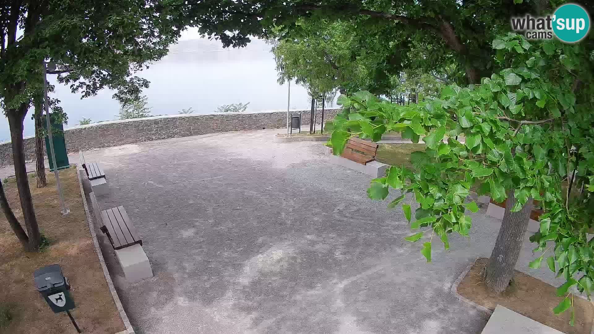 Senj Live Cam – Writers’ Park and the Velebit Channel